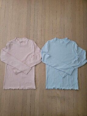 Carter's Ribbed Long Sleeve Top - Light Blue